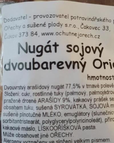 Fotografie - Nugát. sojový dvoubarevný Orion