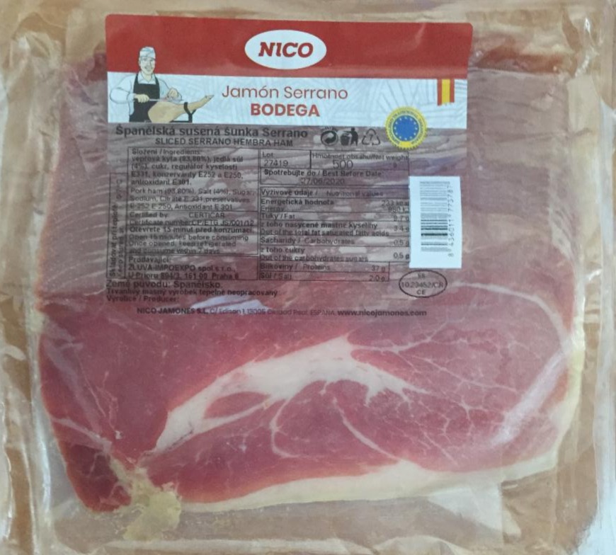 Fotografie - Jamón serrano bodega Nico