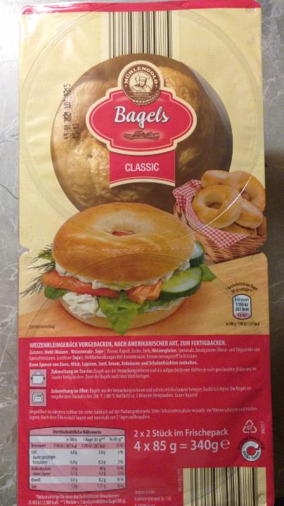 Fotografie - Bagels classic Mühlengold