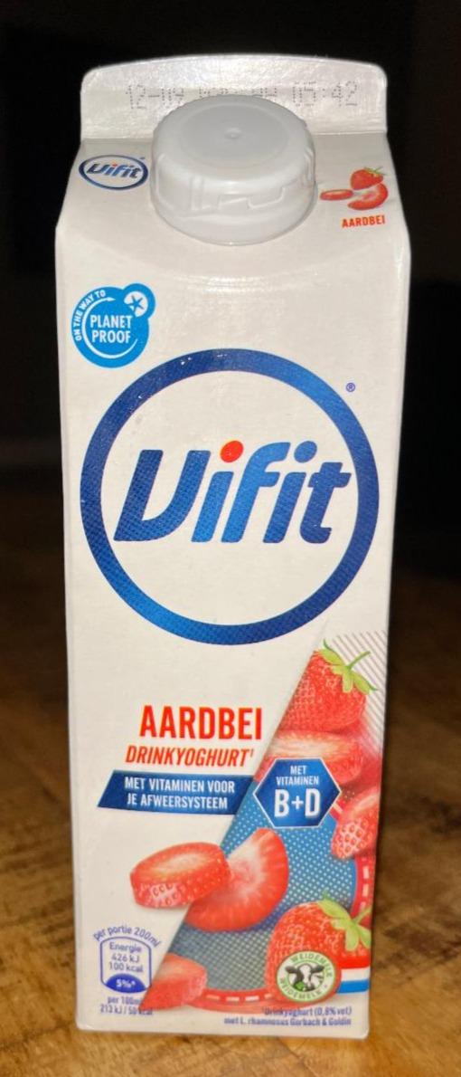 Fotografie - Aardbei drinkyoghurt Vifit