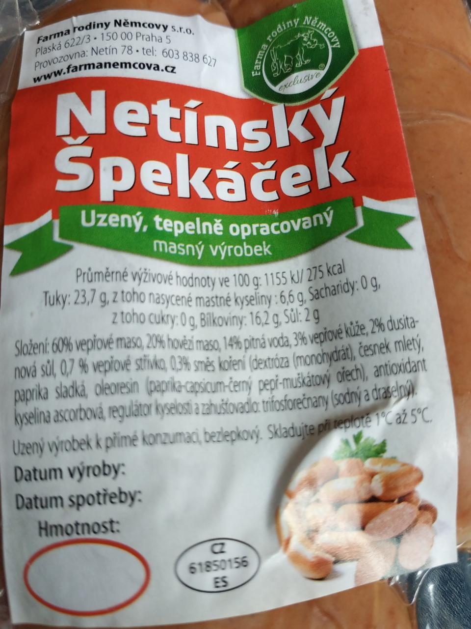 Fotografie - Netínský špekáček