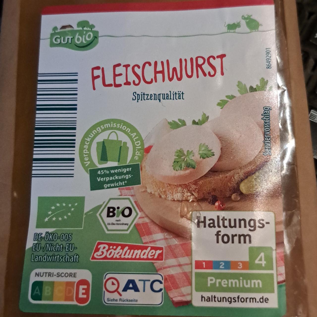 Fotografie - Fleischwurst spitzenqualitat GutBio