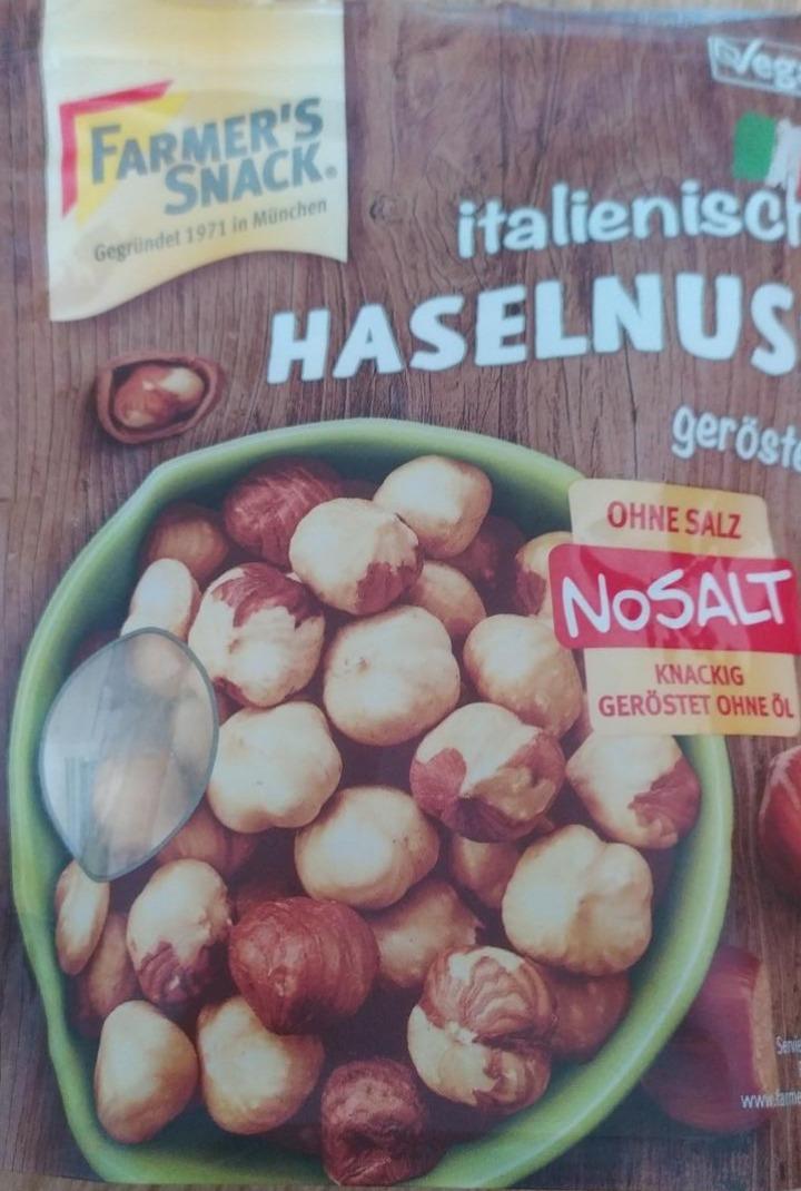 Fotografie - Italienisches Haselnuss, geröstet ohne Salz Farmer's Snack