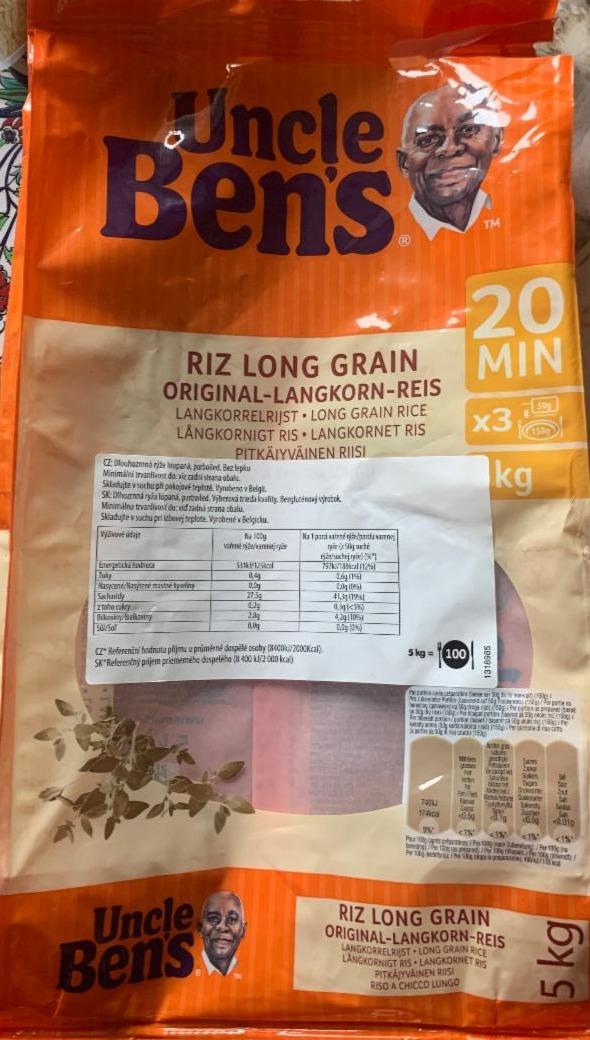 Fotografie - Riz Long Grain 20min Uncle Ben's