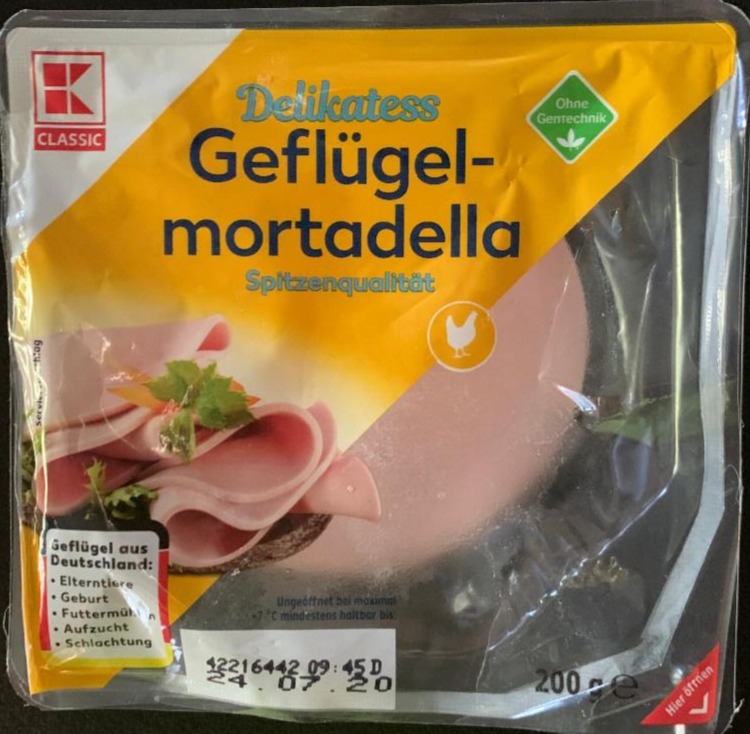 Fotografie - Delikatess Geflügelmortadella K-Classic