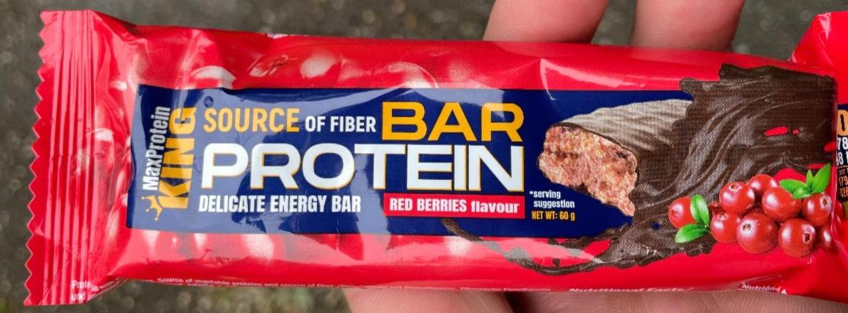 Fotografie - Protein bar red berries flavour MaxProtein King