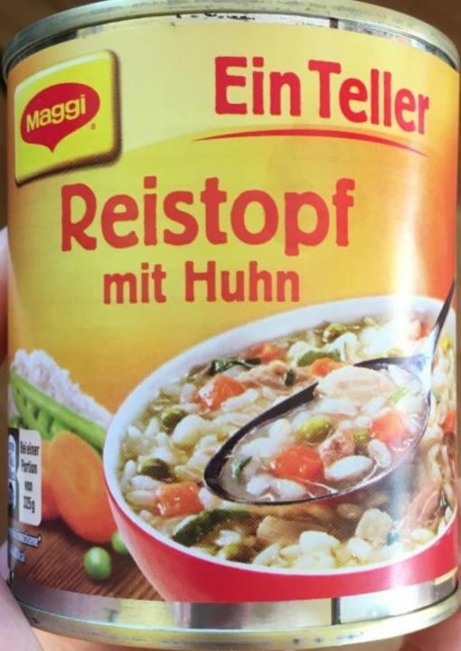 Fotografie - Reistopf mit Huhn Maggi