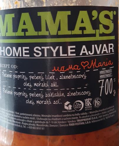 Fotografie - home style ajvar červený Mama's