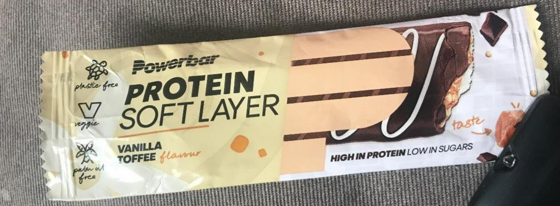 Fotografie - proteinová tyčinka Powerbar vanilka toffe