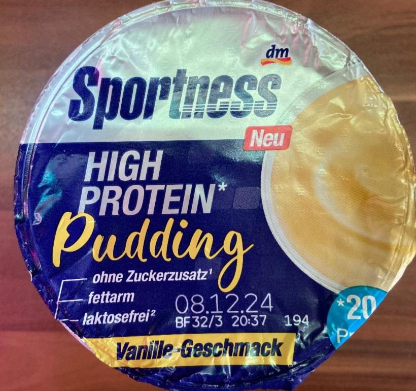 Fotografie - High protein pudding vanille-geschmack Sportness