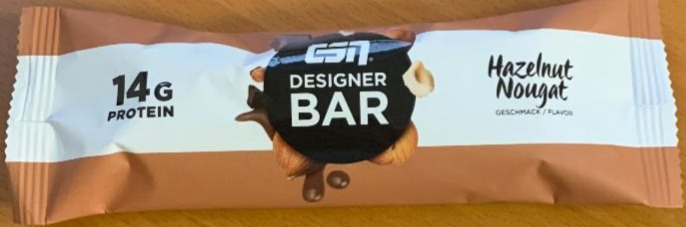 Fotografie - Designer Bar Hazelnut Nougat 14g protein ESN