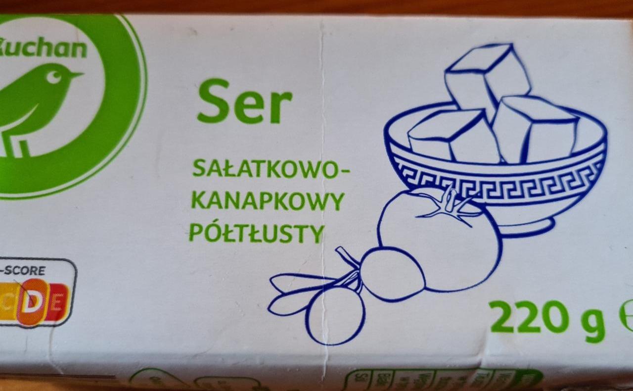 Fotografie - Ser Sałatkowo-Kanapkowy Półtłusty Auchan