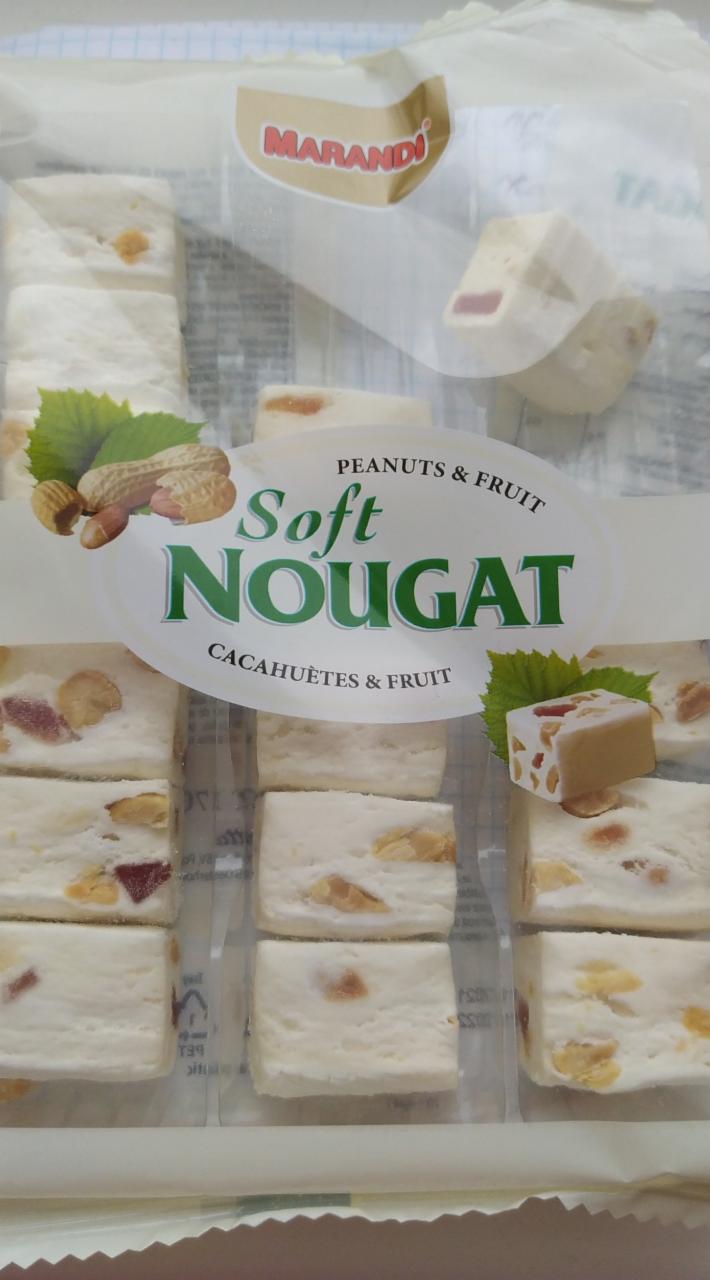 Fotografie - Marandi Soft Nougat - měkký nugát s arašídy a ovocem Marandi