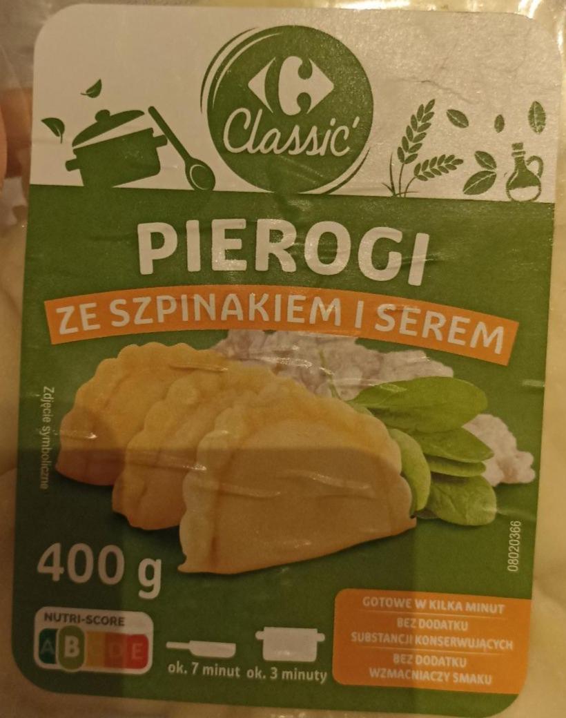 Fotografie - Pierogi ze szpinakiem i serem Carrefour Classic