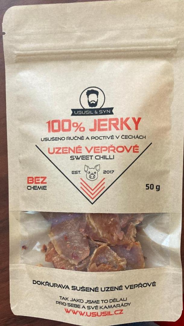 Fotografie - Uzené vepřové sweet chilli Jerky Usušil & Syn