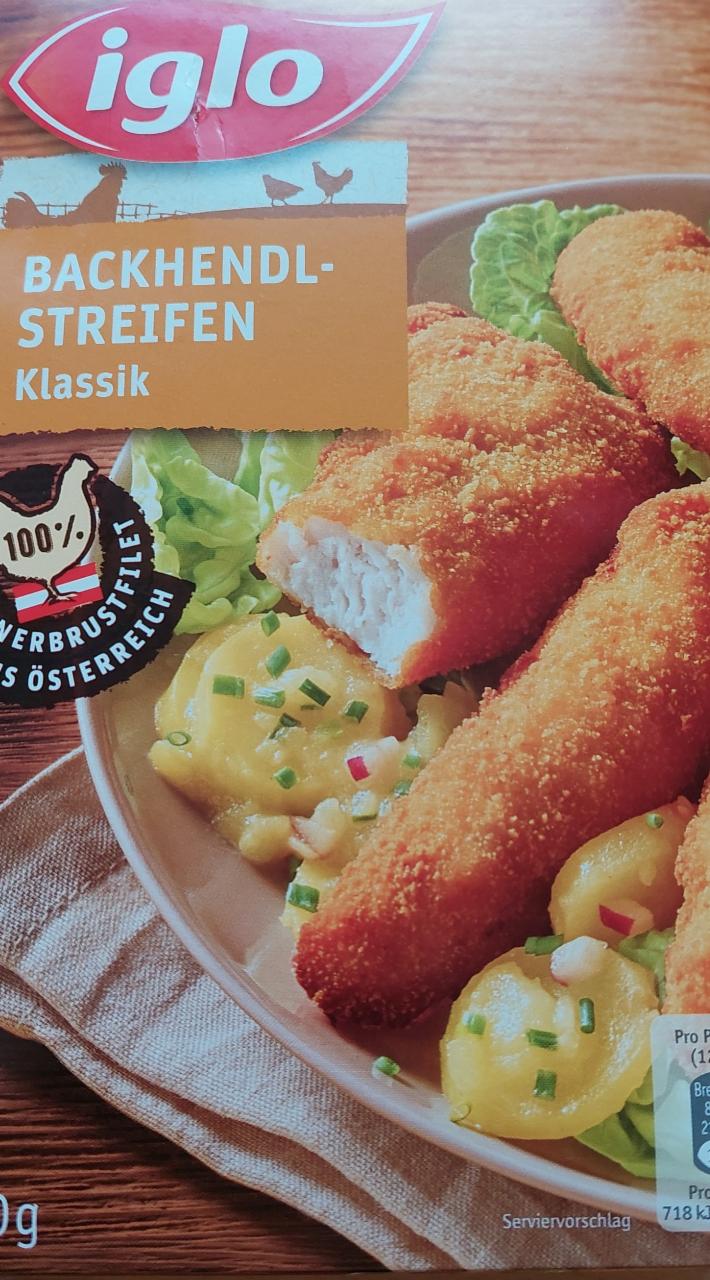 Fotografie - Backhendlstreifen klasik Iglo