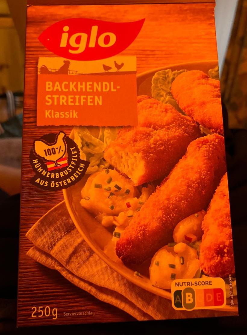 Fotografie - Backhendlstreifen klasik Iglo