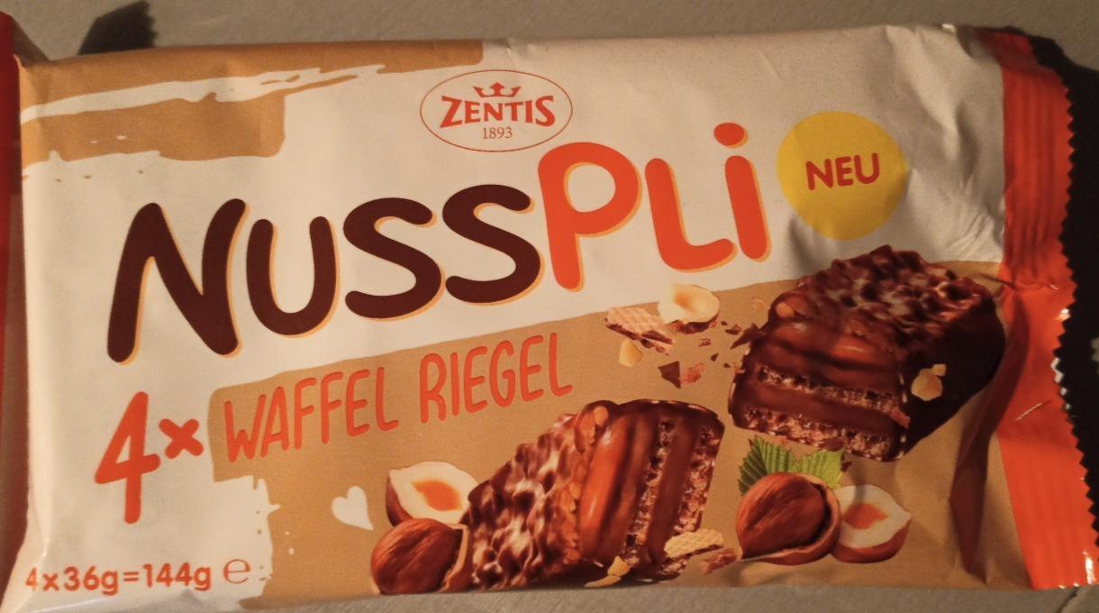 Fotografie - NussPli Waffel Riegel Zentis