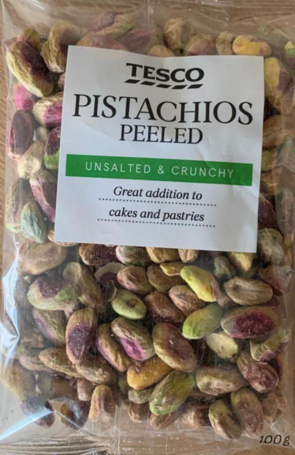 Fotografie - Pistachios peeled unsslted & crunchy Tesco