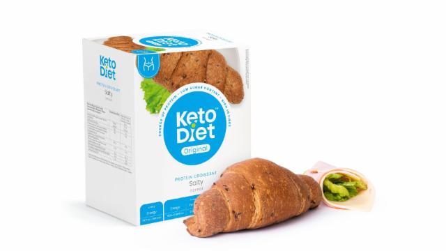 Fotografie - slaný proteinovy croissant cereální Ketodiet