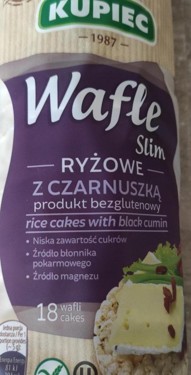 Fotografie - Wafle Slim ryżowe z czarnuszka Kupiec