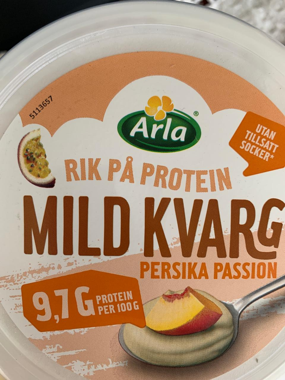 Fotografie - Mild Kvarg Persika & Passion Arla