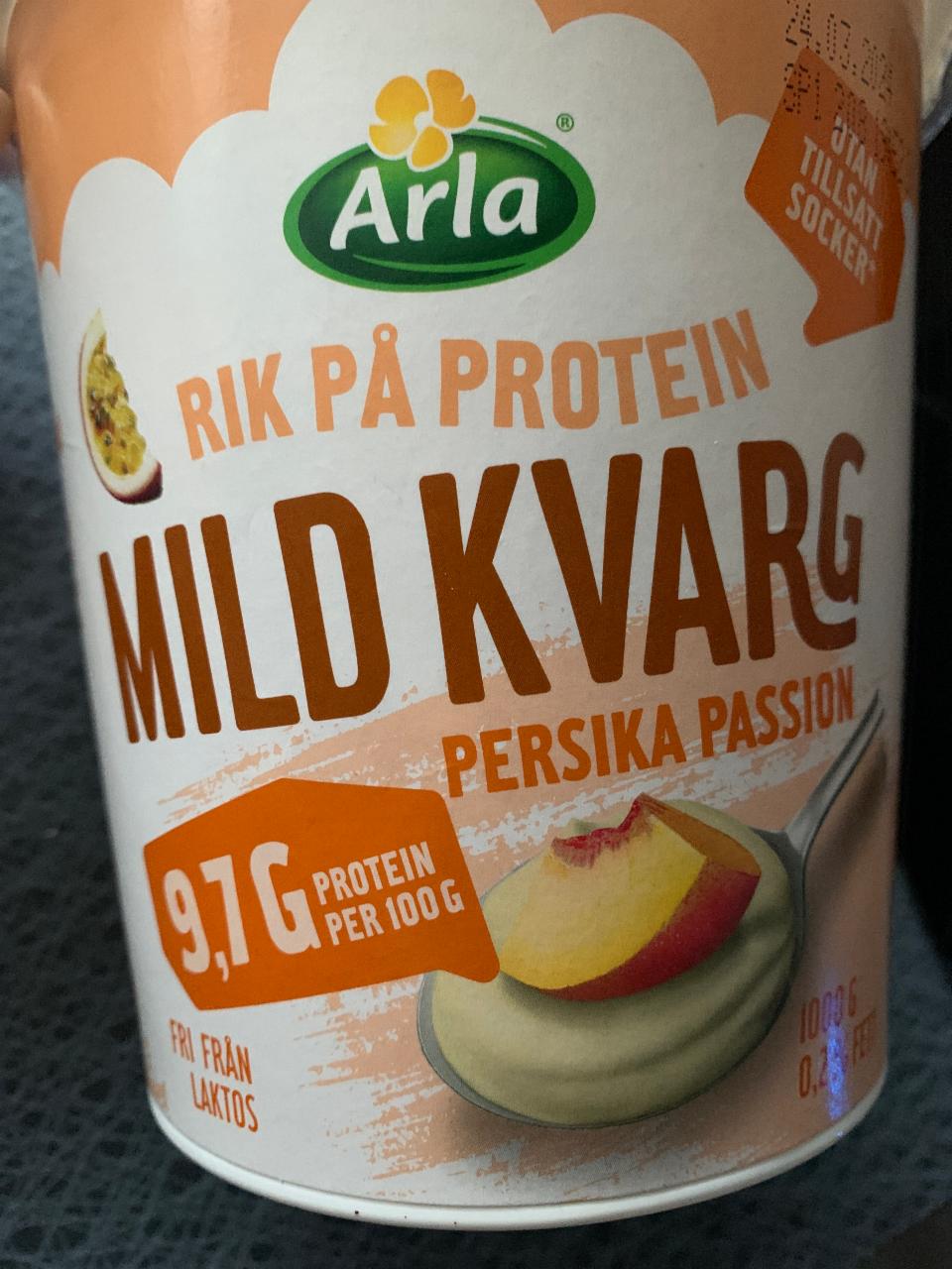 Fotografie - Mild Kvarg Persika & Passion Arla