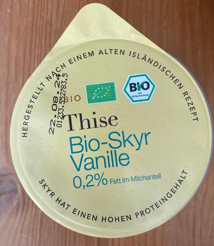 Fotografie - Bio-Skyr Vanille 0,2% Fett in Milchanteil Thise