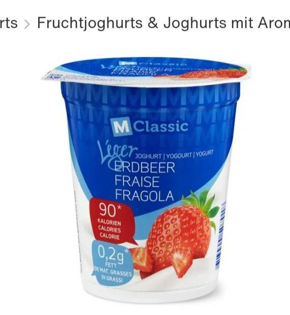 Fotografie - Léger Joghurt Erdbeere M-Classic