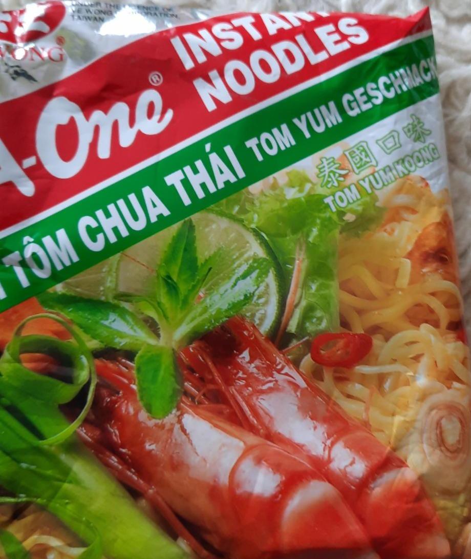 Fotografie - A-Ome Instant Nudelsuppe Mì Tôm Chua Thái Tom Yum Geschmack