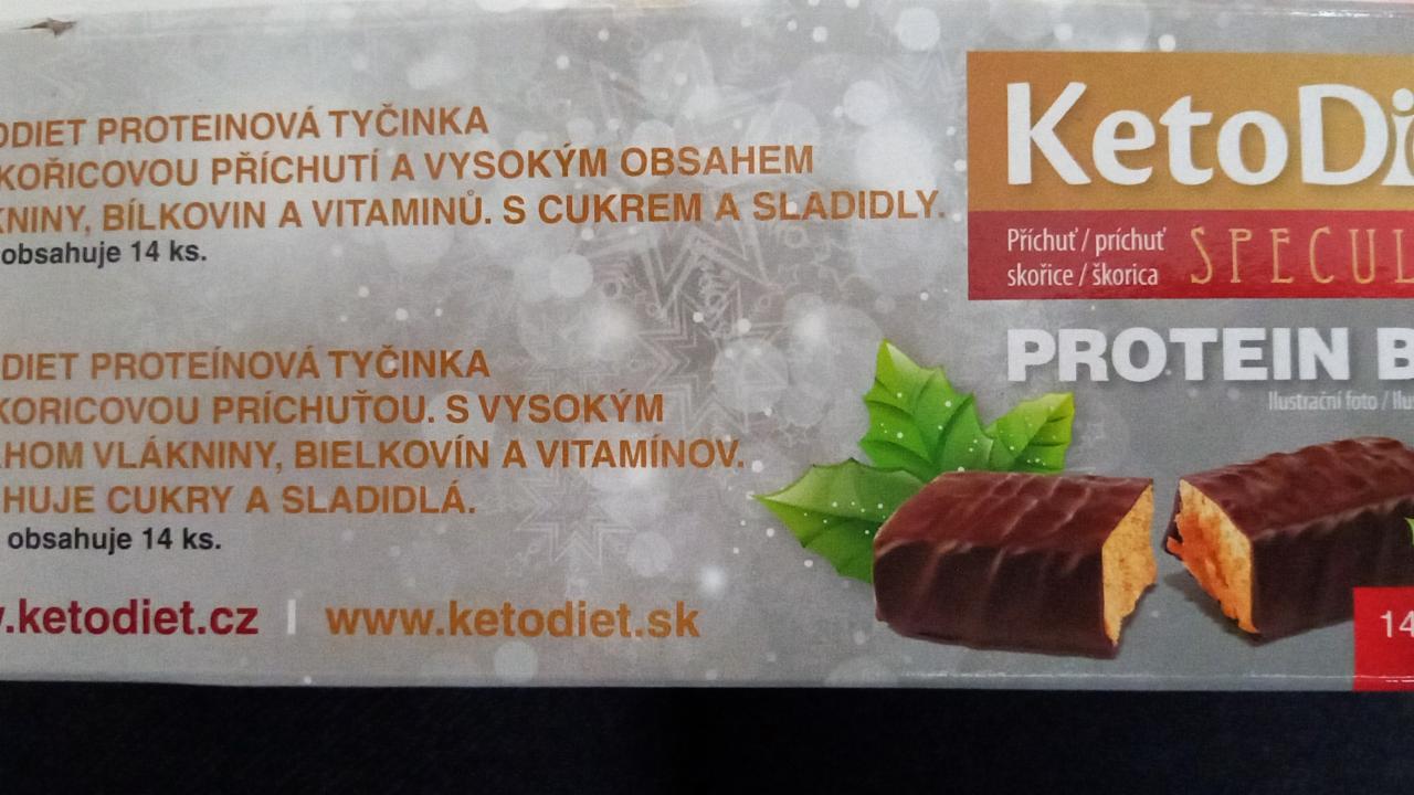 Fotografie - Speculoos proteinová tyčinka skořice Ketodiet