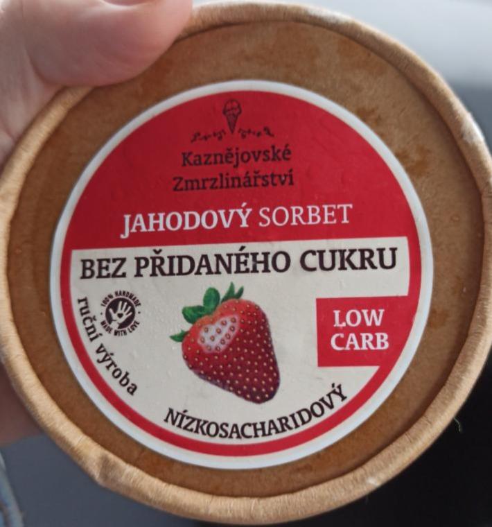 Fotografie - Jahodový sorbet Kaznějovské zmrzlinářství