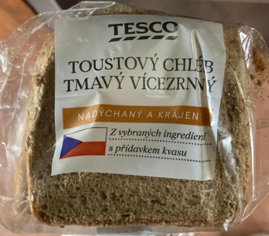 Fotografie - toustový chléb tmavý celozrnný Tesco