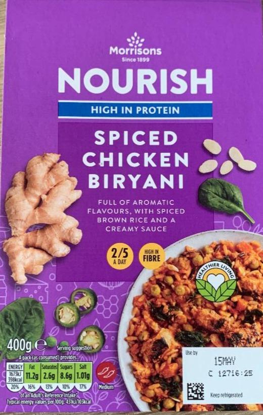 Fotografie - Spiced chicken Biryani Morrisons