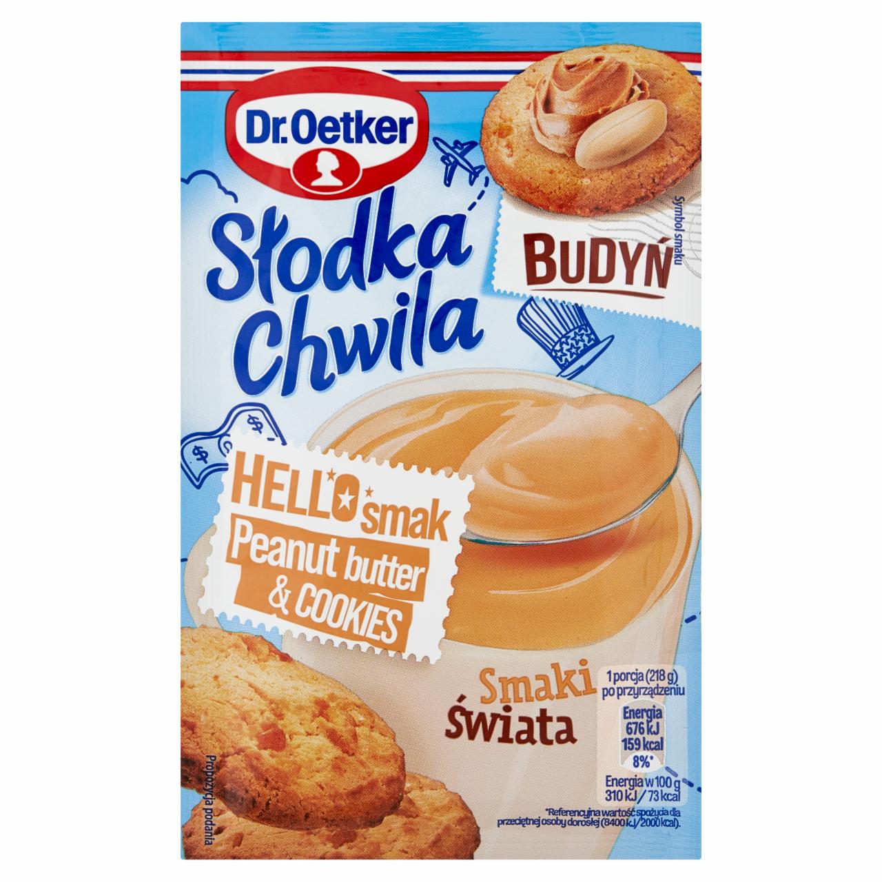 Fotografie - Słodka chwila budyń smak peanut butter & cookies Dr.Oetker