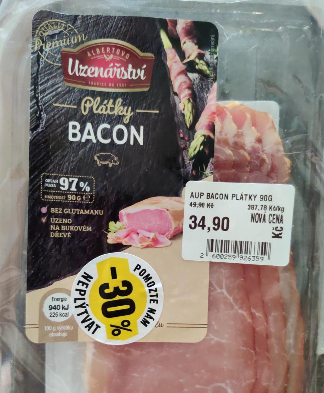 Fotografie - Plátky Bacon 97% Albertovo uzenářství