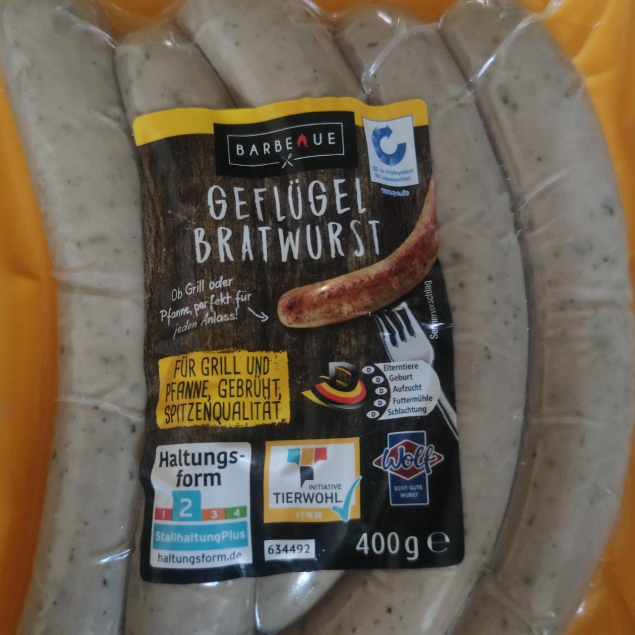 Fotografie - Barbeaue Geflügel bratwurst Wolf