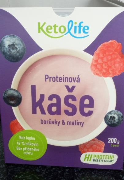 Fotografie - Proteinová kaše – Borůvky a maliny Ketolife