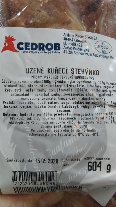 Fotografie - uzené kuřecí stehýnko Cedrob