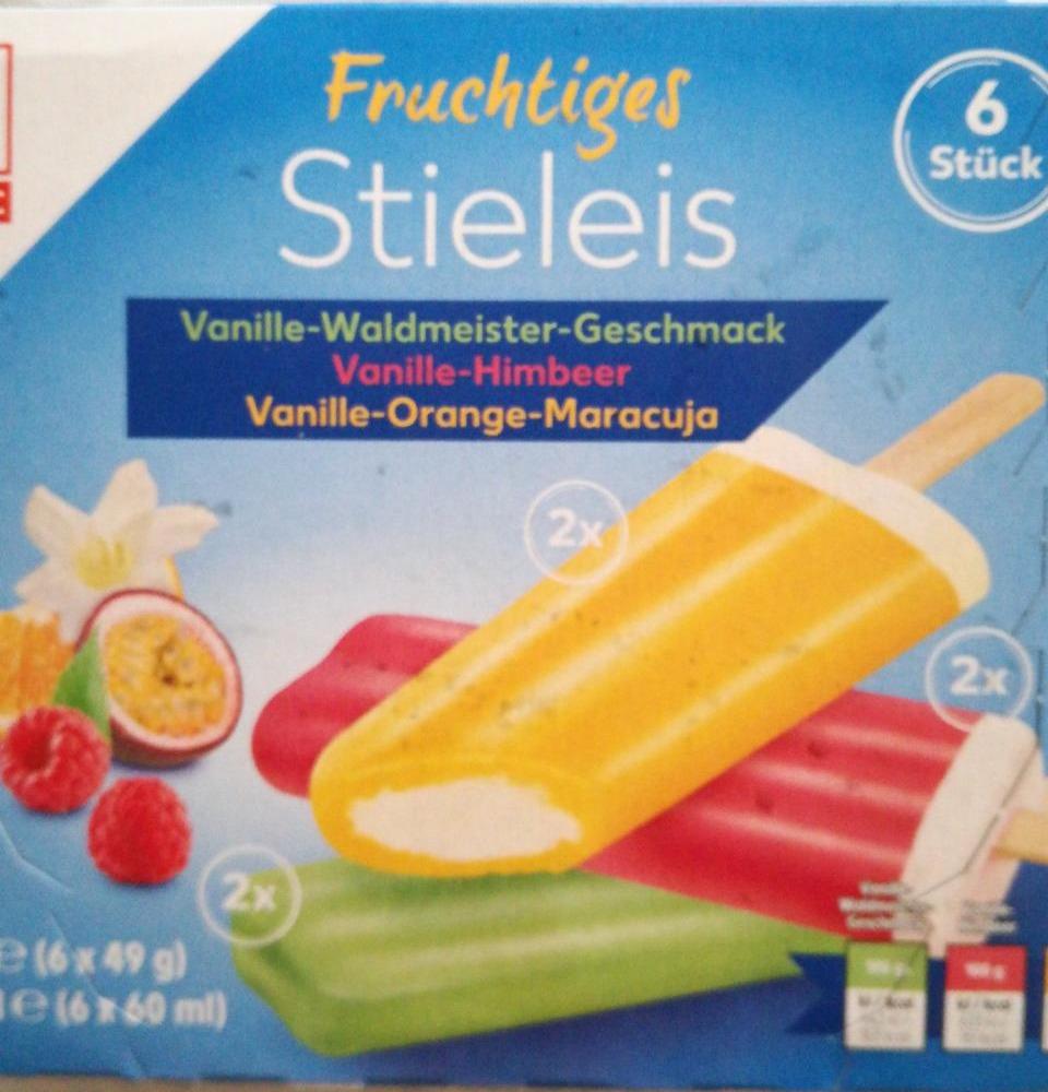 Fotografie - Fruchtiges Stieleis Vanille-Himbeer K-classic