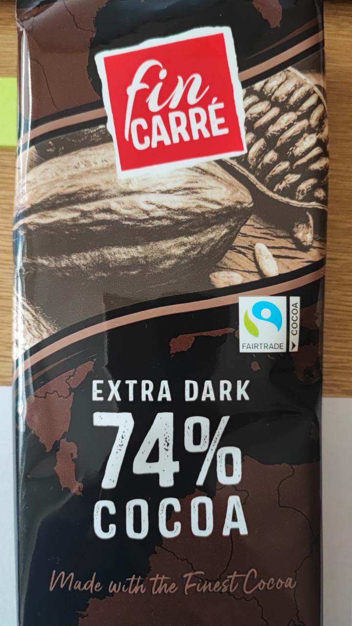 Fotografie - Extra Dark 74% cocoa Fin Carré