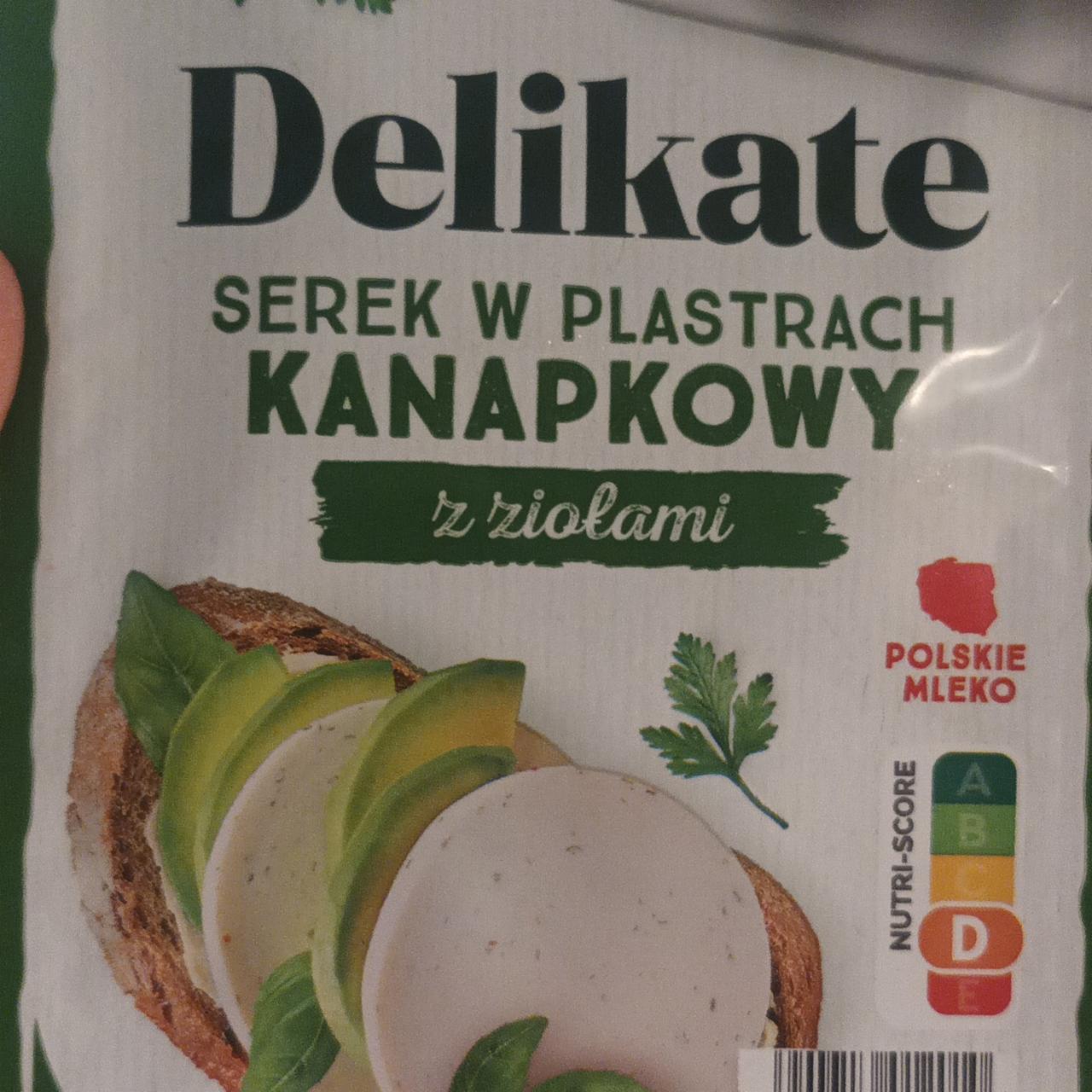 Fotografie - Delikate serek w plastrach kanapkowy z ziolami