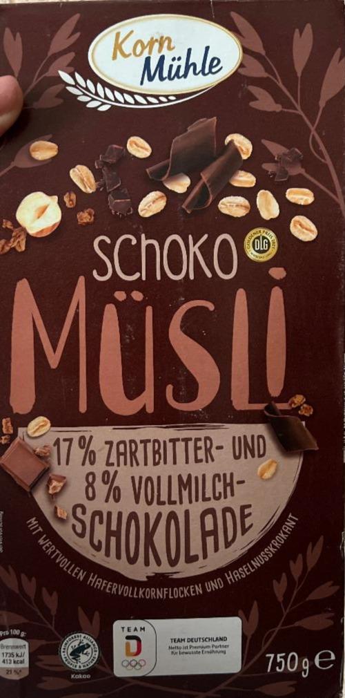 Fotografie - Schoko müsli Korn Mühle