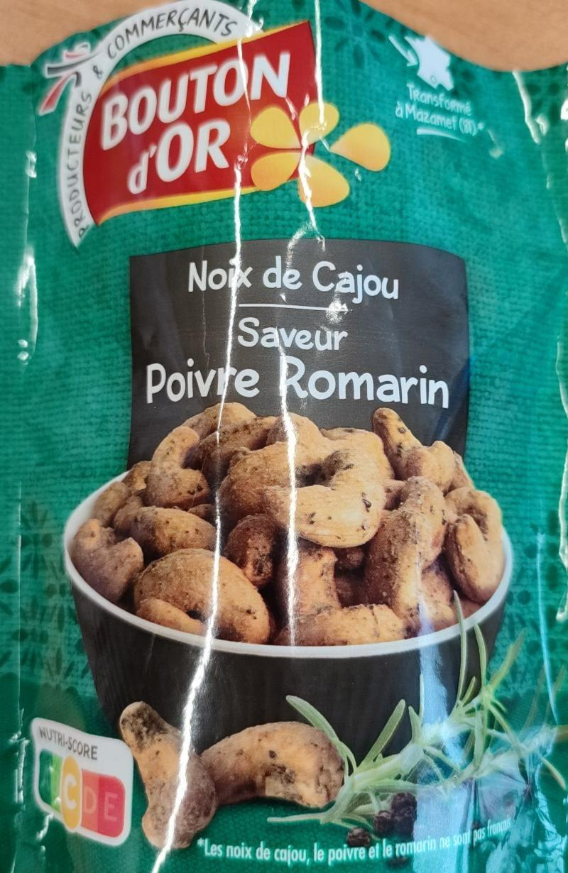 Fotografie - Noix de Cajou Saveur Poivre Romarin Bouton d'Or