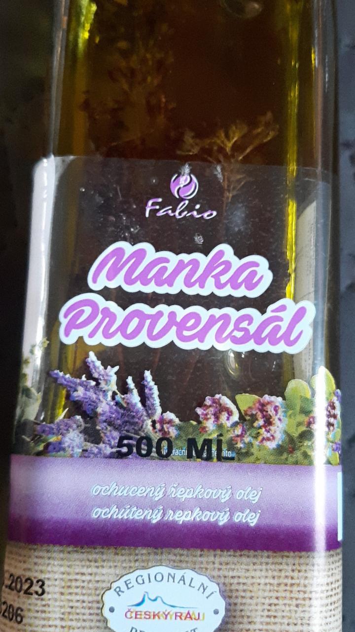 Fotografie - Manka Provensál řepkový olej Fabio