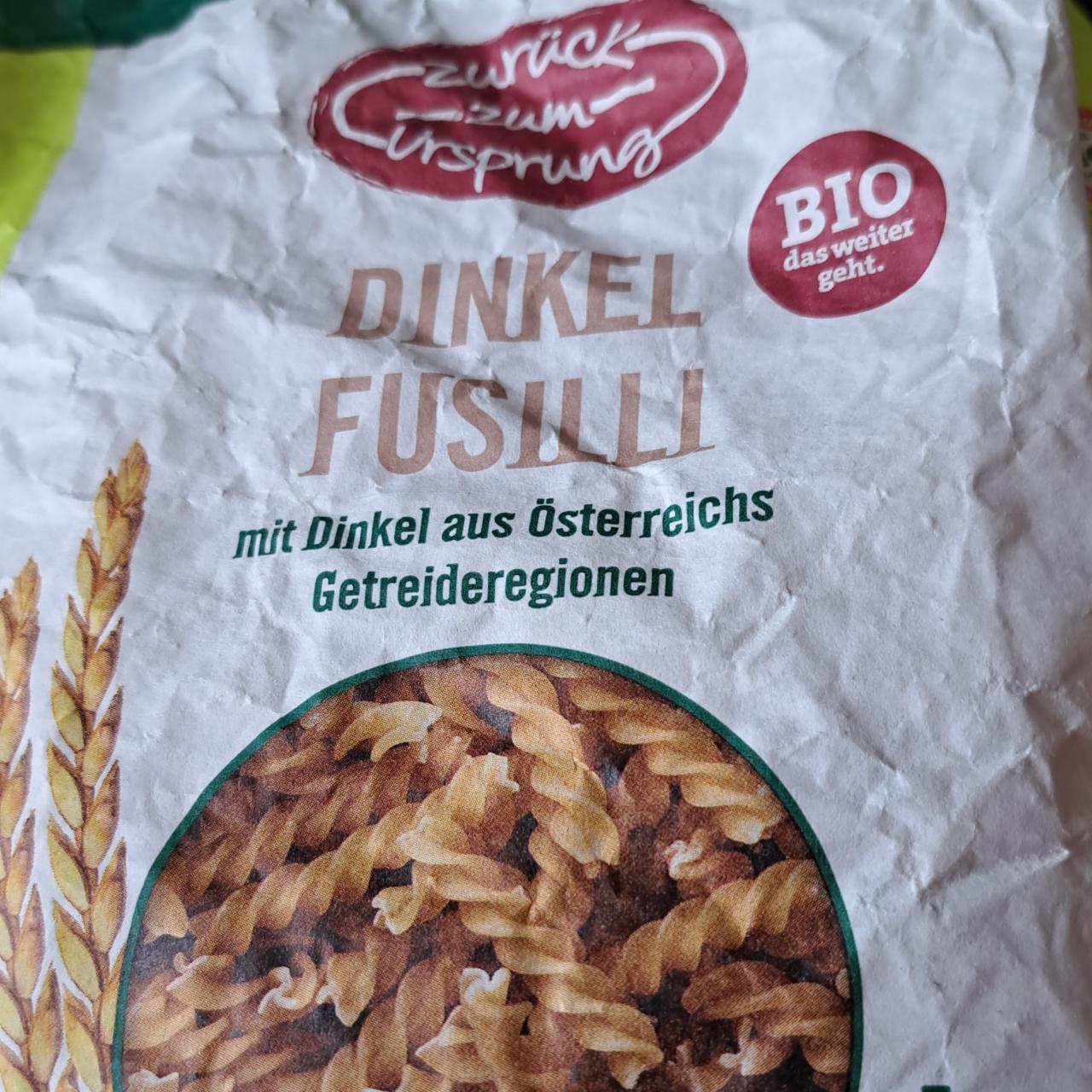 Fotografie - Bio dinkel fusilli Zurück zum Ursprung