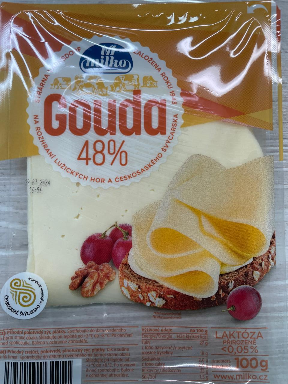 Fotografie - Gouda 48% Milko