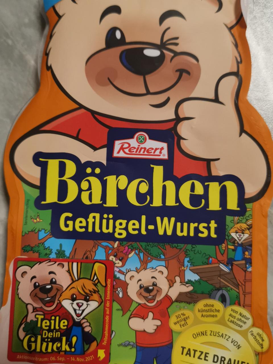 Fotografie - Bärchen-Wurst Geflügel Reinert