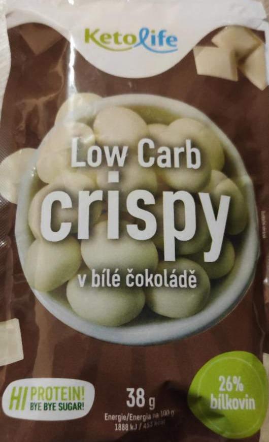 Fotografie - Low carb crispy bílá čokoláda Ketolife