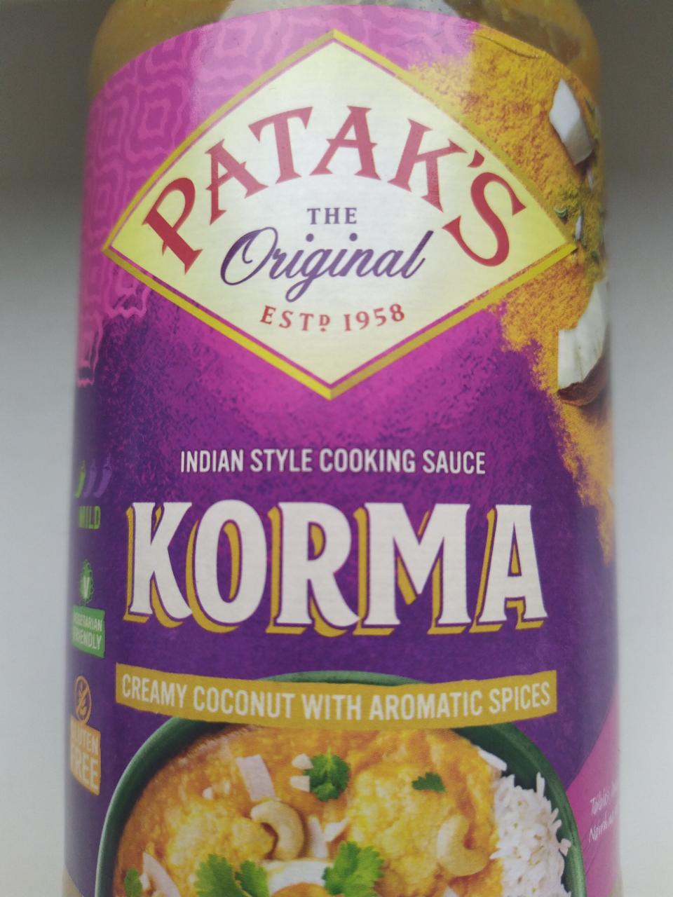 Fotografie - Korma Sauce Patak's